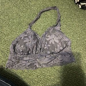 Aerie Garden Party lace halter bralette